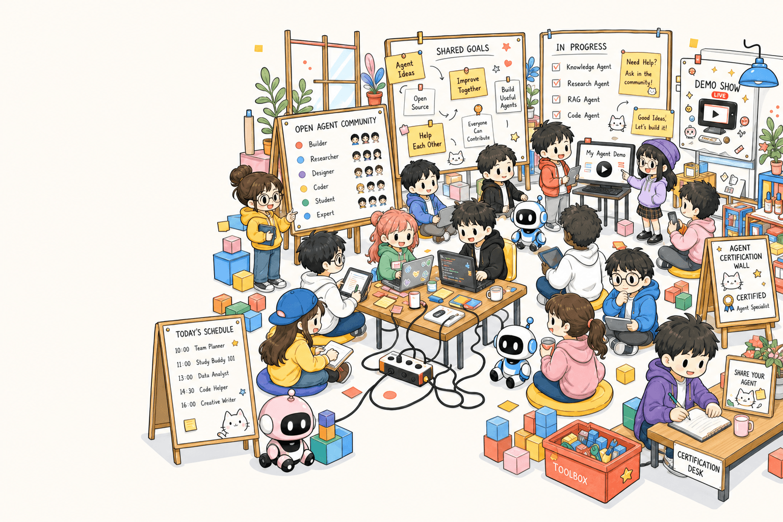 AgentHub 开放 Agent 社区：协作工坊中的创作者与 Agent